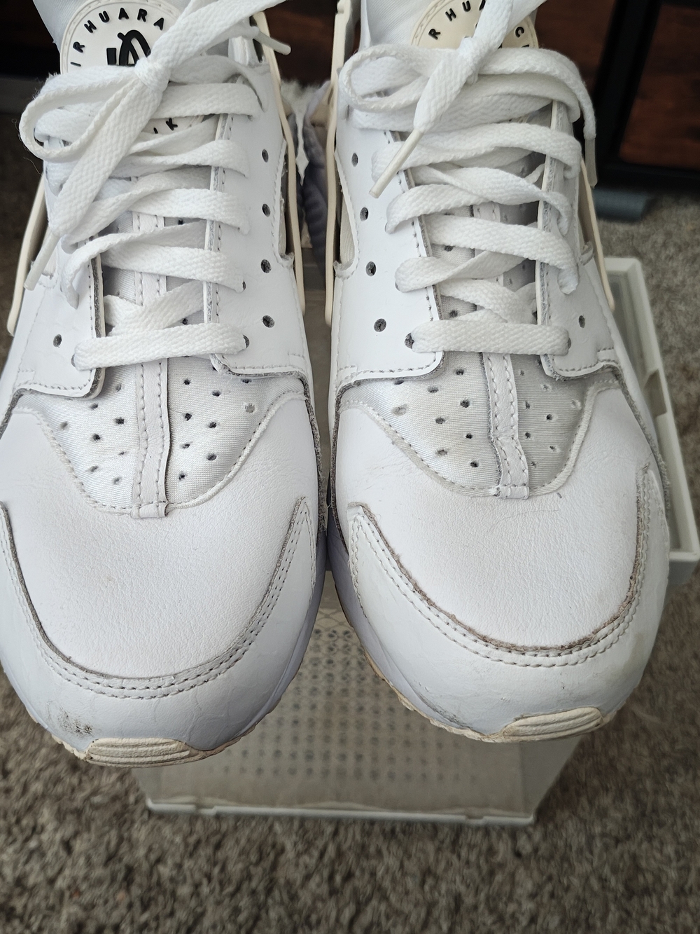 White  Huarache Sneakers